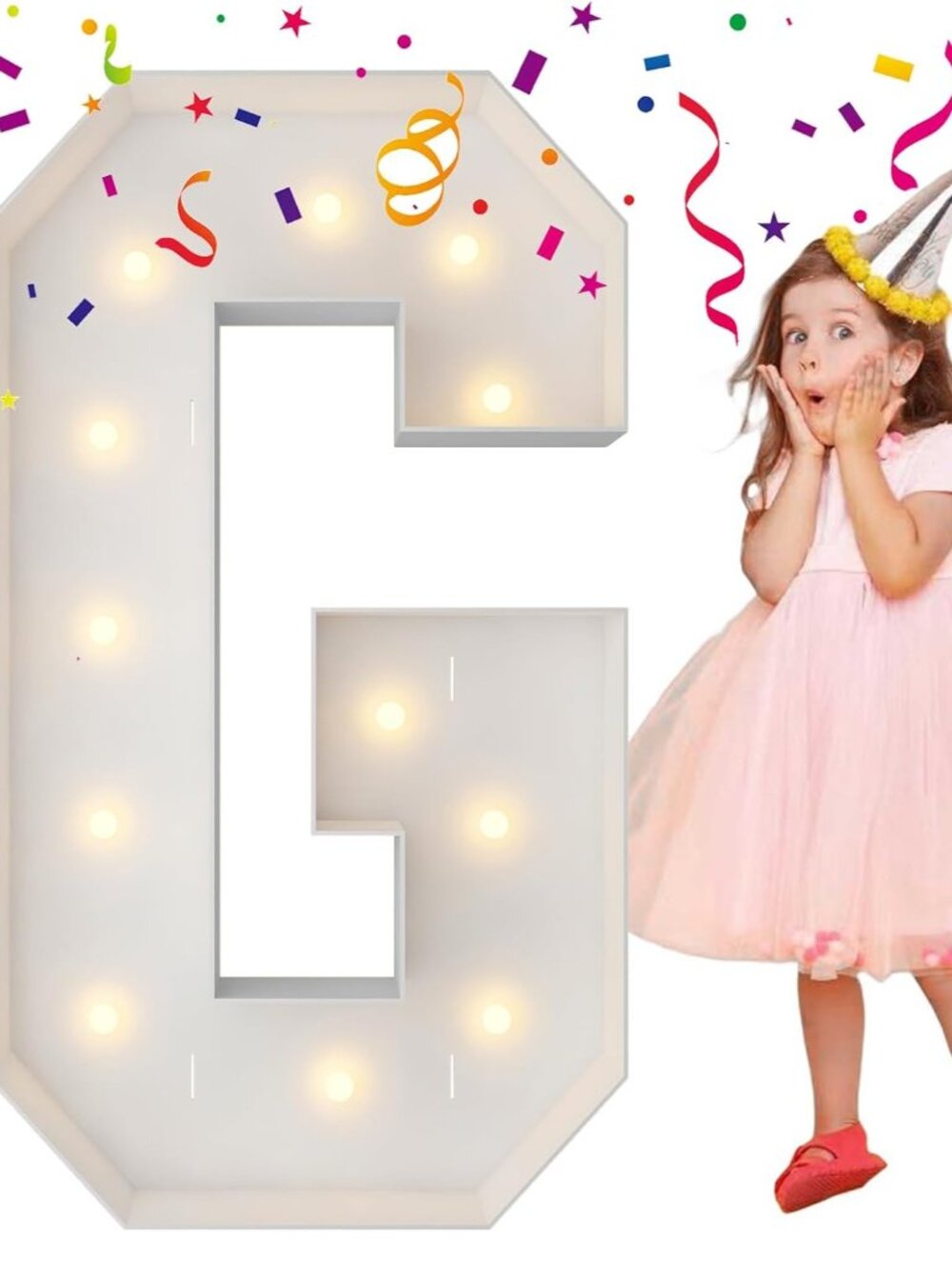 4FT Marquee Letters, Large Light Up Letters G for Grad Party Decor